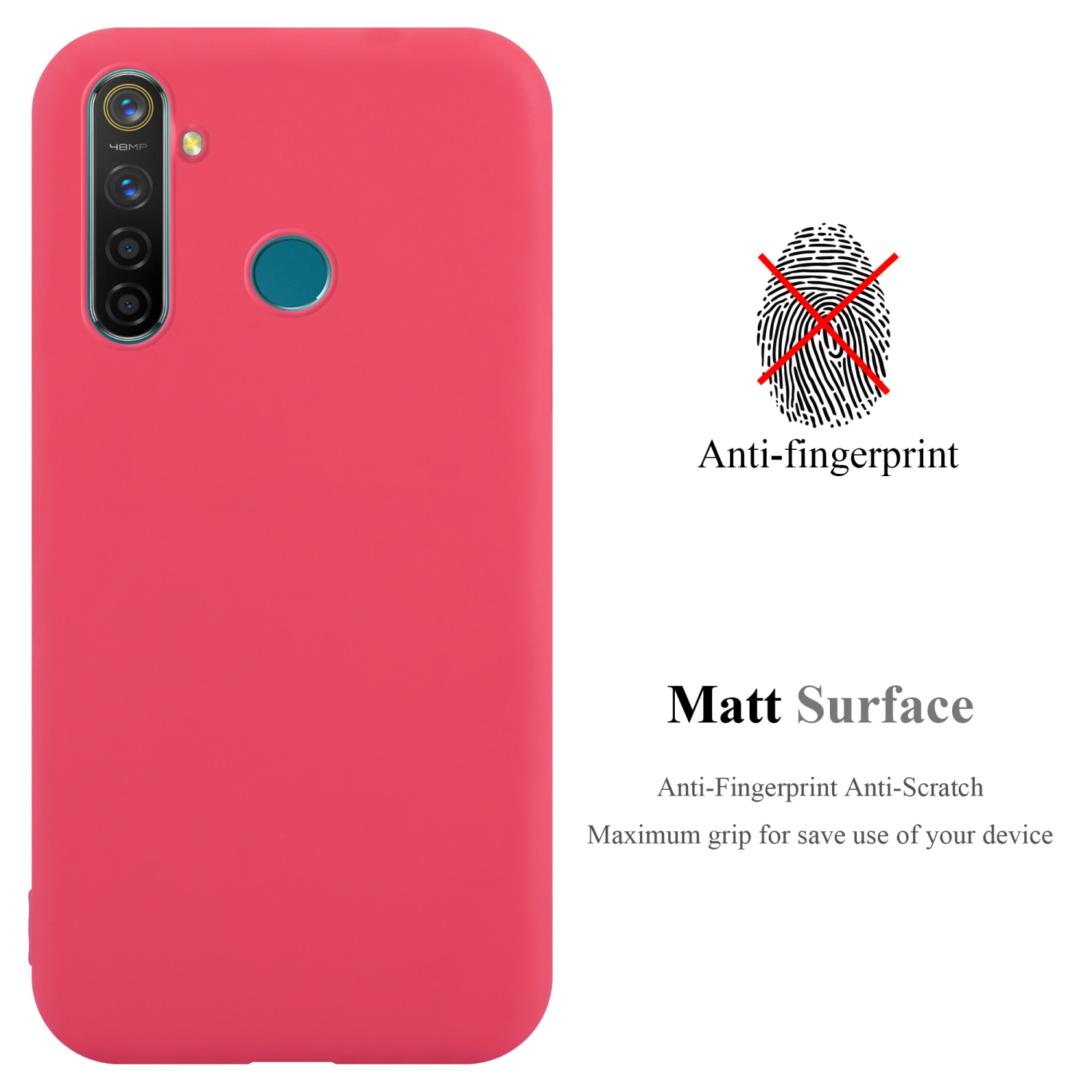 TPU Candy ROT Realme, Backcover, / CANDY CADORABO PRO im Q, Hülle 5 Style, Realme