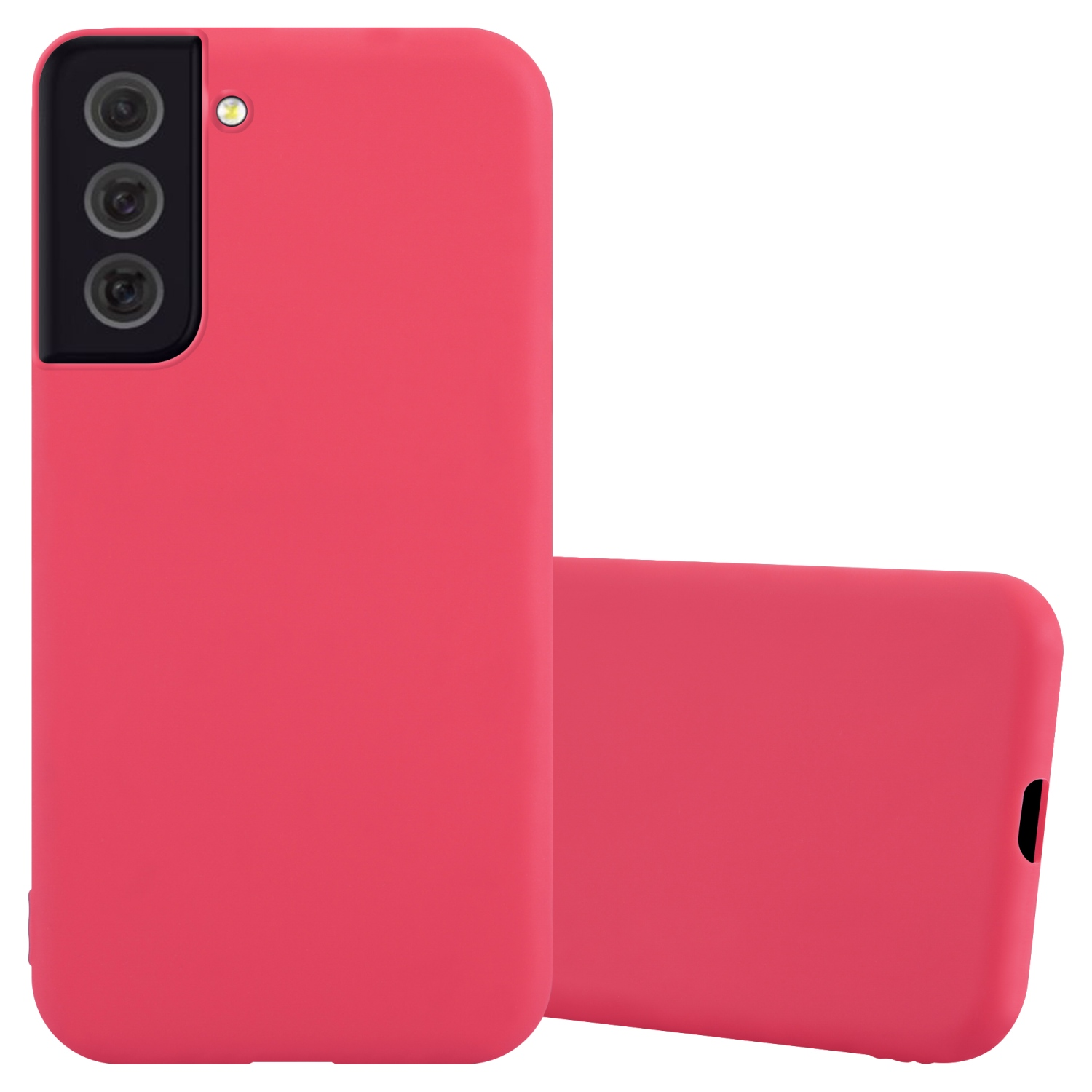 CADORABO Hülle S22 Samsung, PLUS, im ROT TPU CANDY Galaxy Candy Style, Backcover