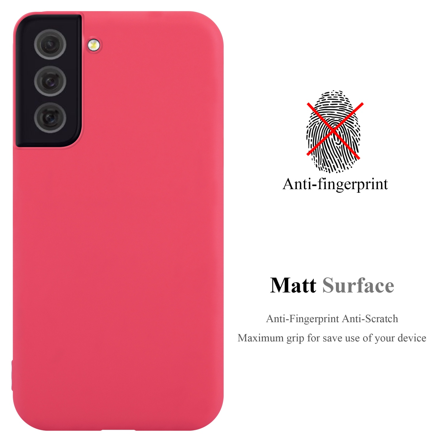 CADORABO Samsung, Galaxy CANDY Style, im Backcover, Hülle Candy ROT S22 PLUS, TPU