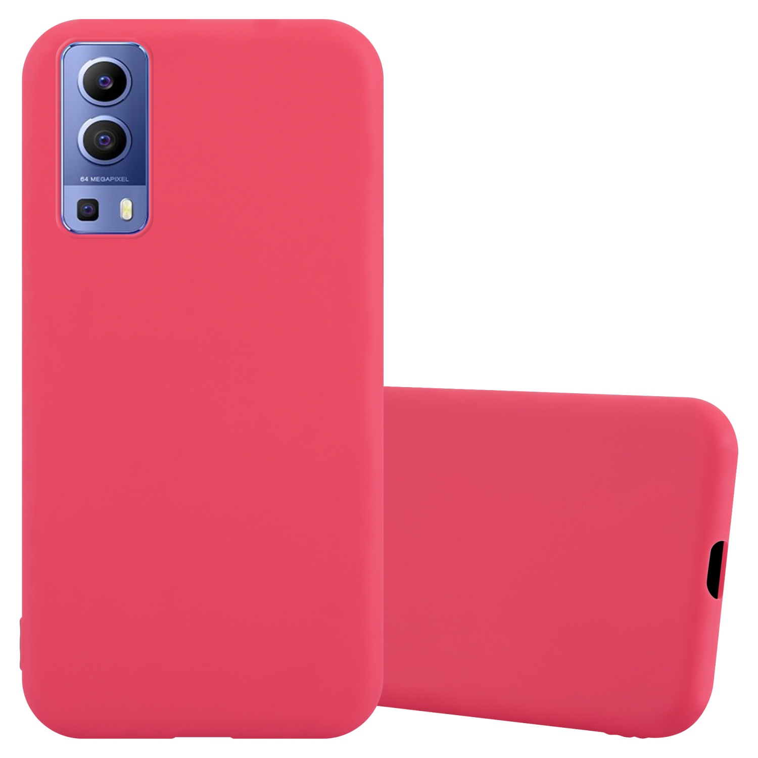 Style, Vivo, TPU Y52 Hülle Candy im CADORABO Y72 ROT 5G, 5G Backcover, / CANDY