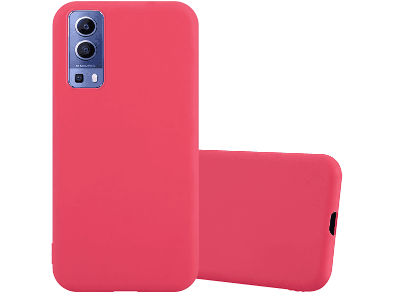CADORABO Hülle im TPU Candy Style, Backcover, Vivo, Y52 5G / Y72 5G, CANDY ROT