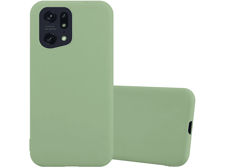 CADORABO Hülle im TPU GRÜN Backcover, Oppo, FIND Style, PASTELL PRO, X5 CANDY Candy