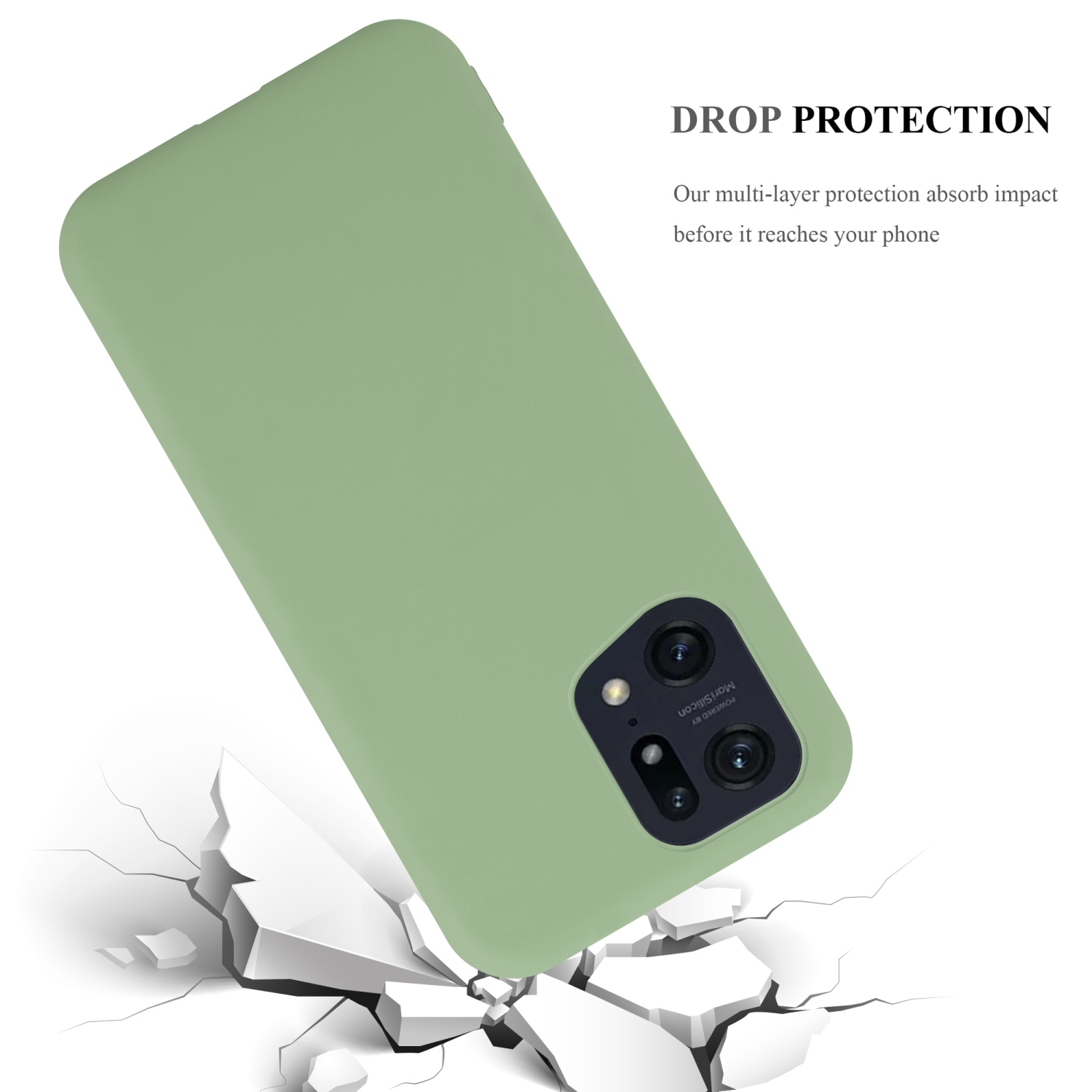 CANDY PASTELL TPU im Oppo, GRÜN PRO, Style, X5 Candy Hülle Backcover, FIND CADORABO