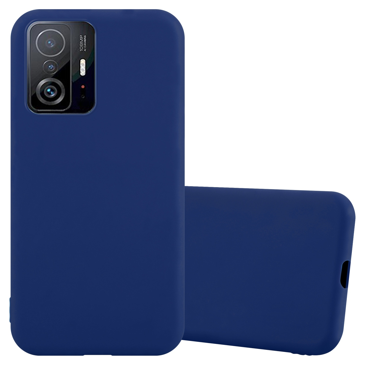 11T Xiaomi, CANDY im CADORABO 11T TPU Hülle Style, Backcover, BLAU DUNKEL Candy / PRO,