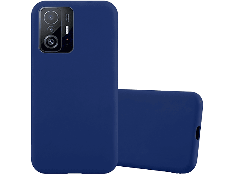 11T Xiaomi, CANDY im CADORABO 11T TPU Hülle Style, Backcover, BLAU DUNKEL Candy / PRO,
