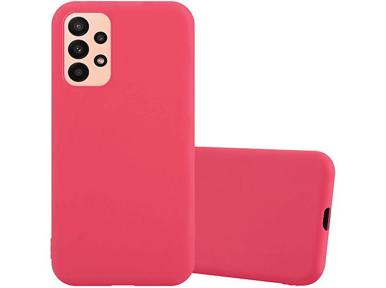 CADORABO Hülle A23 TPU 4G, Backcover, ROT CANDY im Style, Candy Samsung, Galaxy