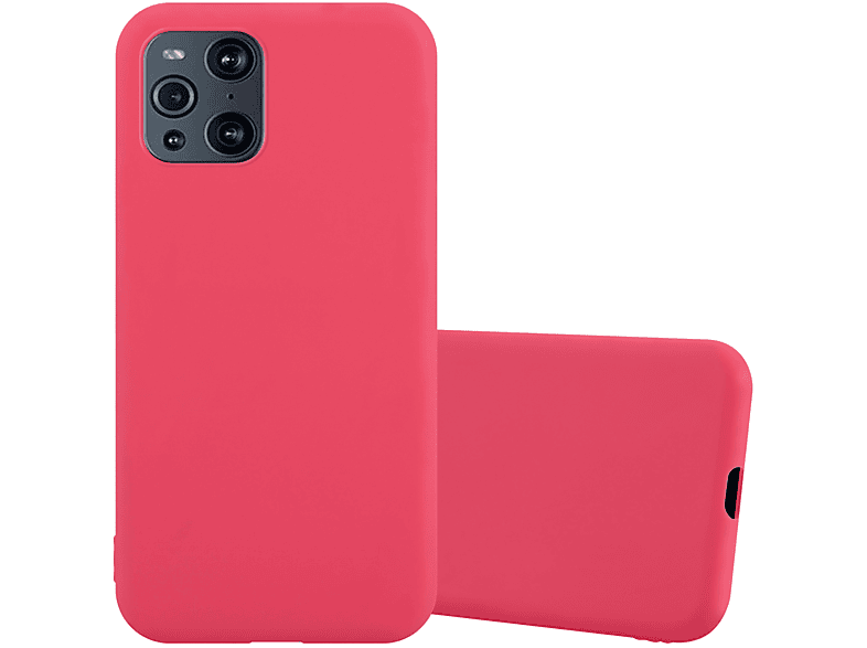 CADORABO Hülle im TPU Candy Style, Backcover, Oppo, FIND X3 PRO, CANDY ROT