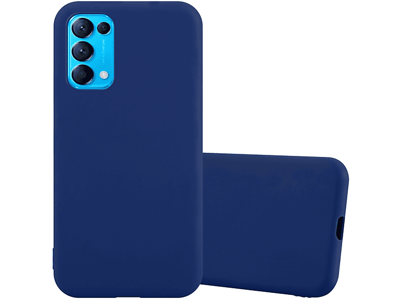 CADORABO Hülle im TPU Candy BLAU LITE, FIND Oppo, Backcover, DUNKEL CANDY Style, X3
