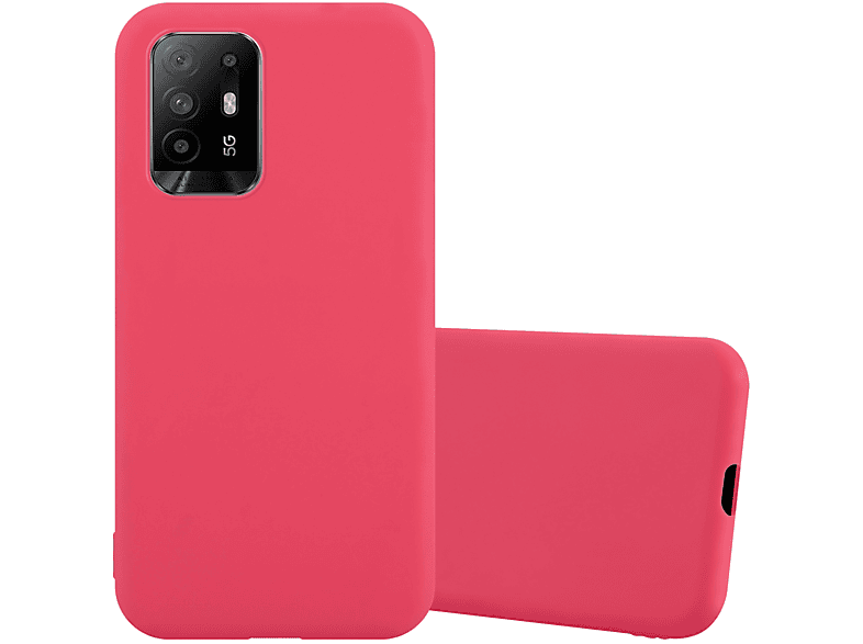 A94 CANDY Candy TPU 5G, Oppo, Style, Hülle CADORABO Backcover, ROT im
