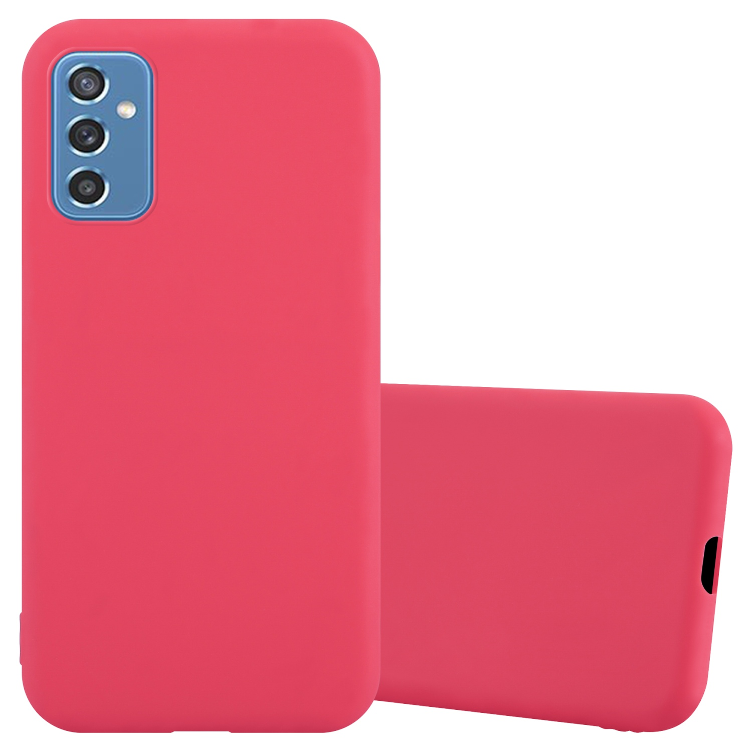CADORABO Hülle im CANDY ROT Samsung, Style, Backcover, M52 TPU Candy 5G, Galaxy