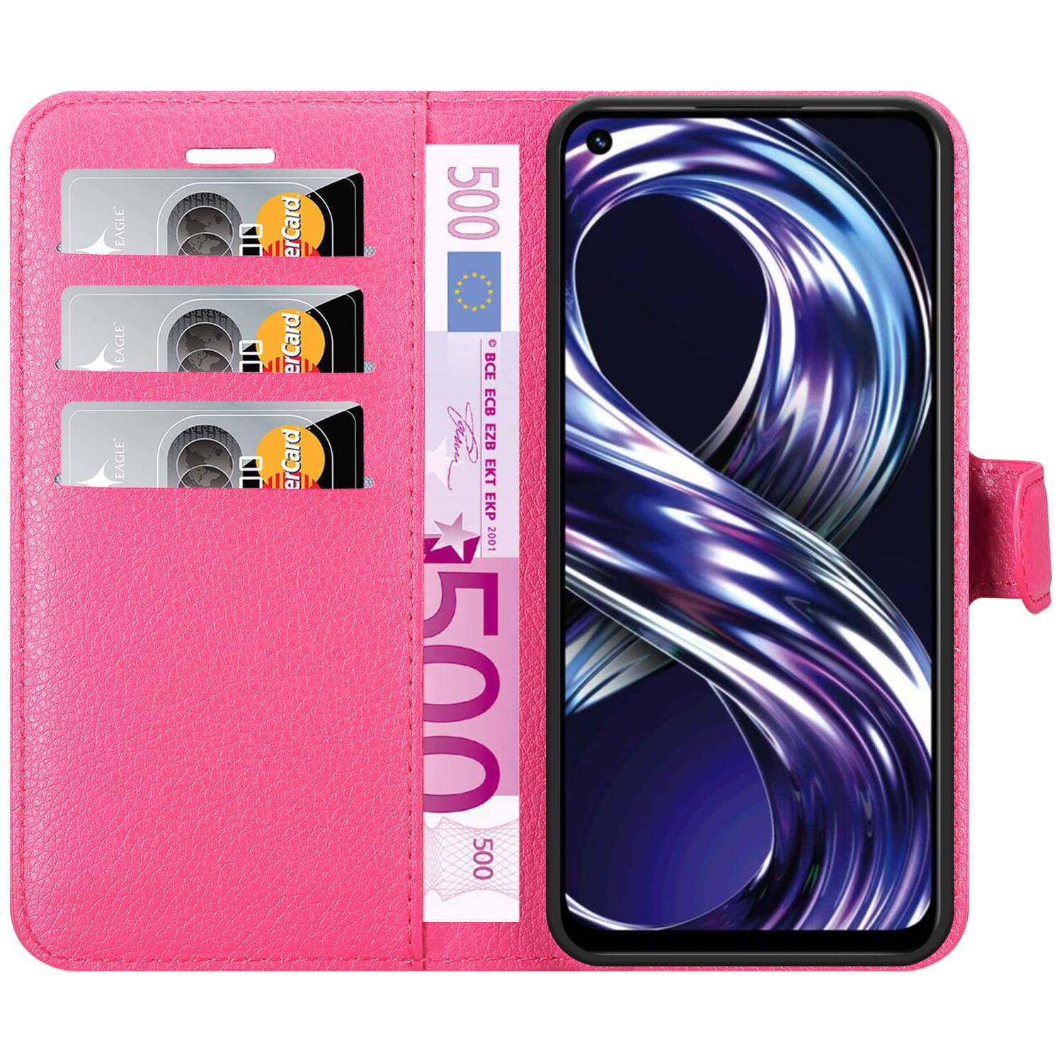 / 4G, Bookcover, Standfunktion, 50 Narzo 8i PINK Realme, CADORABO Hülle Book CHERRY