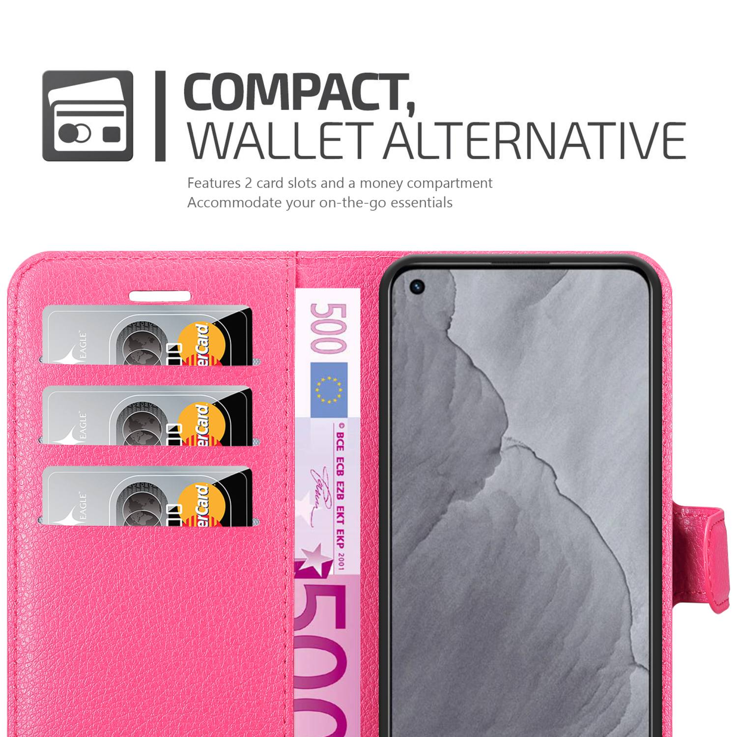 GT Master, Book Realme, Standfunktion, CADORABO PINK Hülle Bookcover, CHERRY