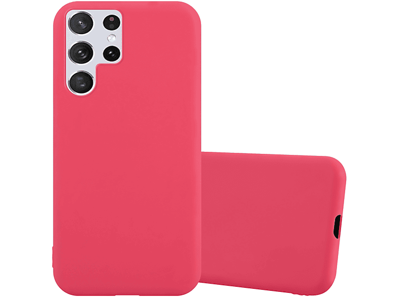 CADORABO Hülle im TPU CANDY Style, Galaxy Samsung, Backcover, Candy ULTRA, S22 ROT