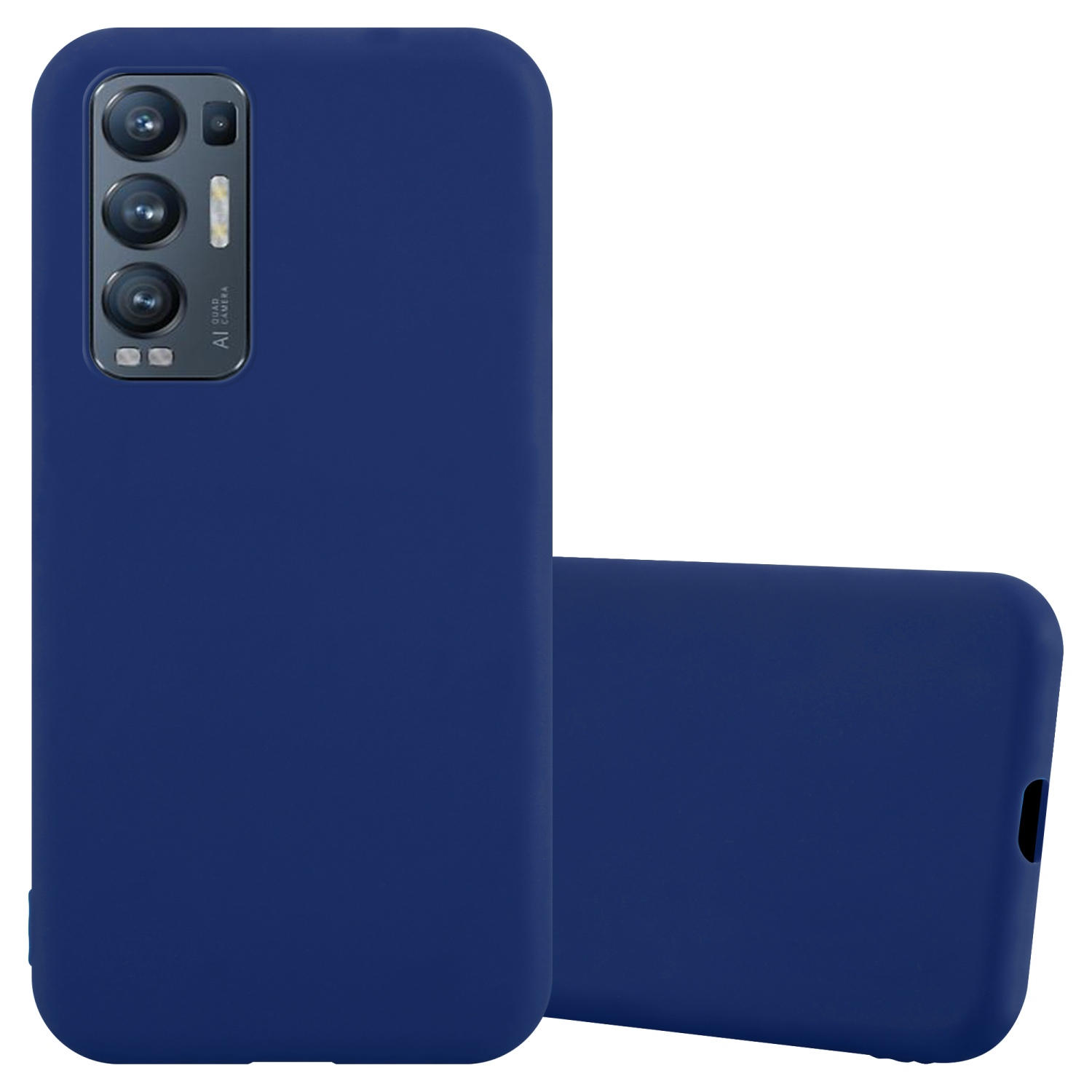 Candy TPU FIND X3 BLAU Style, NEO, CANDY Oppo, Hülle CADORABO DUNKEL Backcover, im