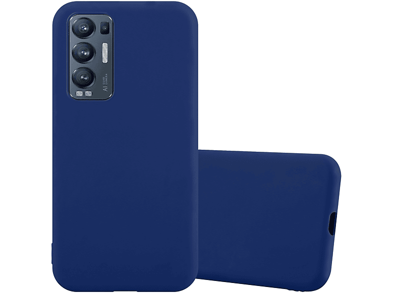 Candy TPU FIND X3 BLAU Style, NEO, CANDY Oppo, Hülle CADORABO DUNKEL Backcover, im