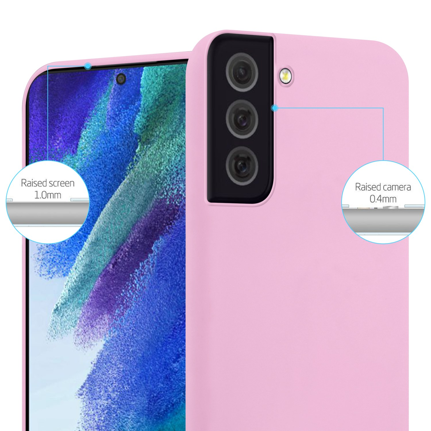 Samsung, im CADORABO ROSA Style, S22, CANDY Backcover, Candy Galaxy Hülle TPU