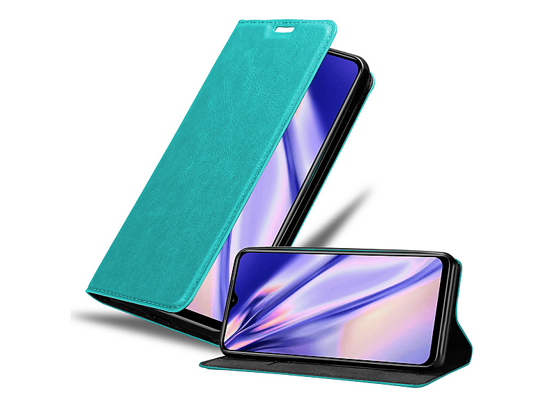 FMPCUON Custodia in pelle a portafoglio magnetica antigraffio per Xiaomi Redmi 9A,Flip in Pelle PU Morbida Fondina Antiurto per Xiaomi Redmi 9A,Verde