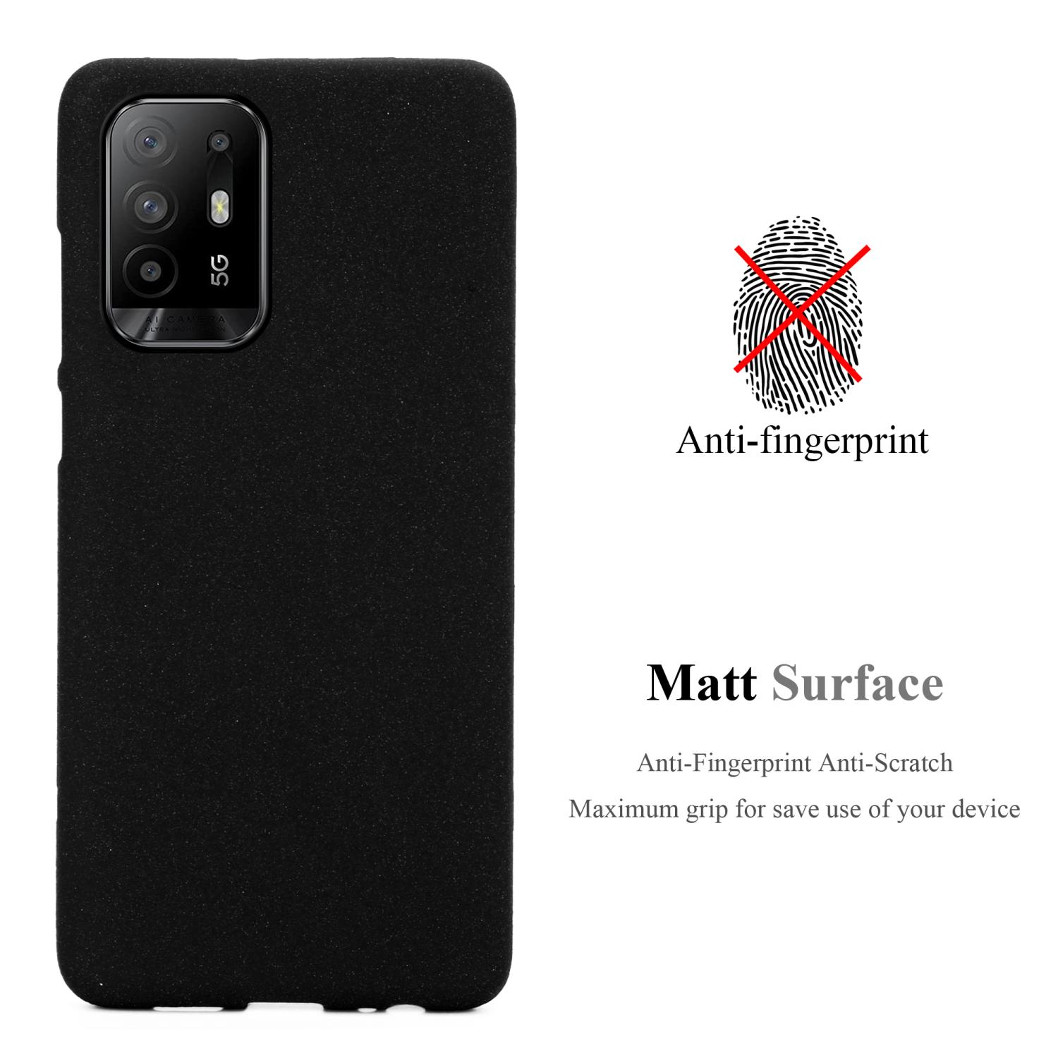 Frosted SCHWARZ A94 Oppo, CADORABO Backcover, 5G, TPU Schutzhülle, FROST