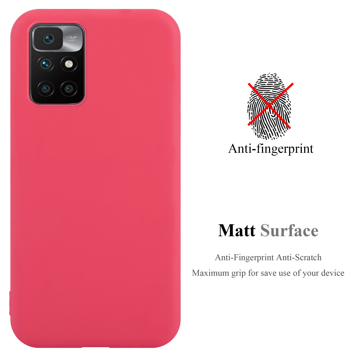 Backcover, Hülle Style, 10, Candy im RedMi TPU CANDY Xiaomi, CADORABO ROT