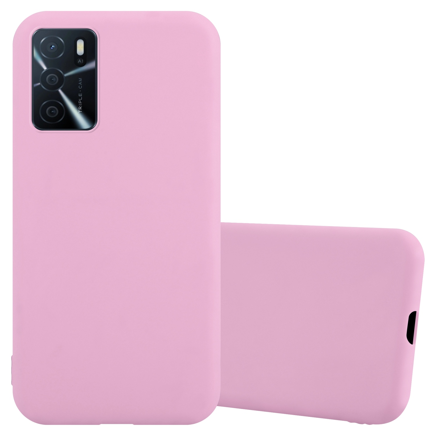 CANDY Candy A16s CADORABO A54s, Hülle TPU ROSA Backcover, im Style, Oppo, /