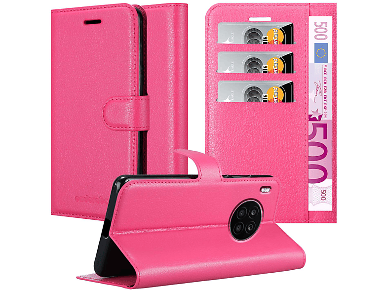 CADORABO Book Hülle Bookcover, Standfunktion, Honor, CHERRY PINK 50 LITE