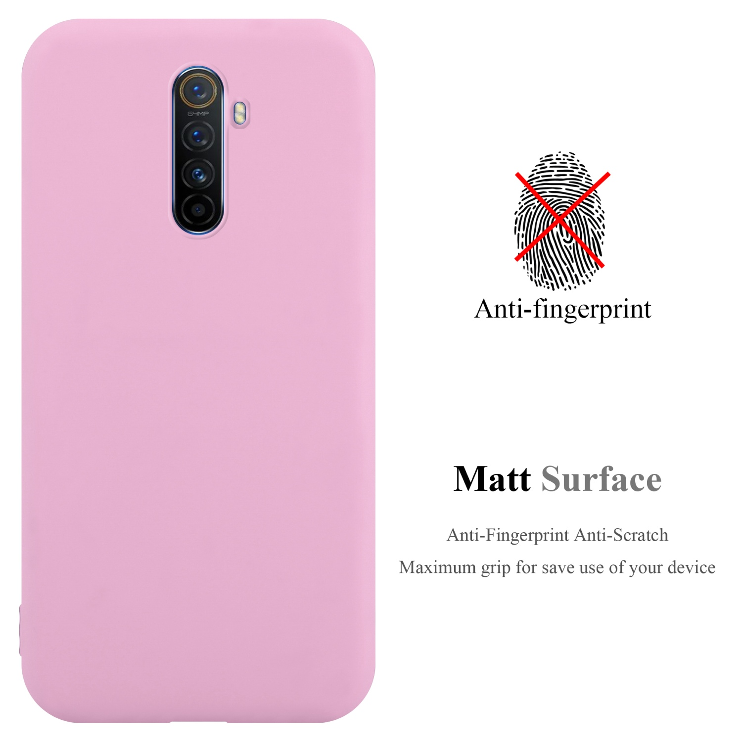 CADORABO Hülle im ROSA Ace, Realme, Reno TPU Candy Oppo Style, / CANDY X2 Backcover, PRO