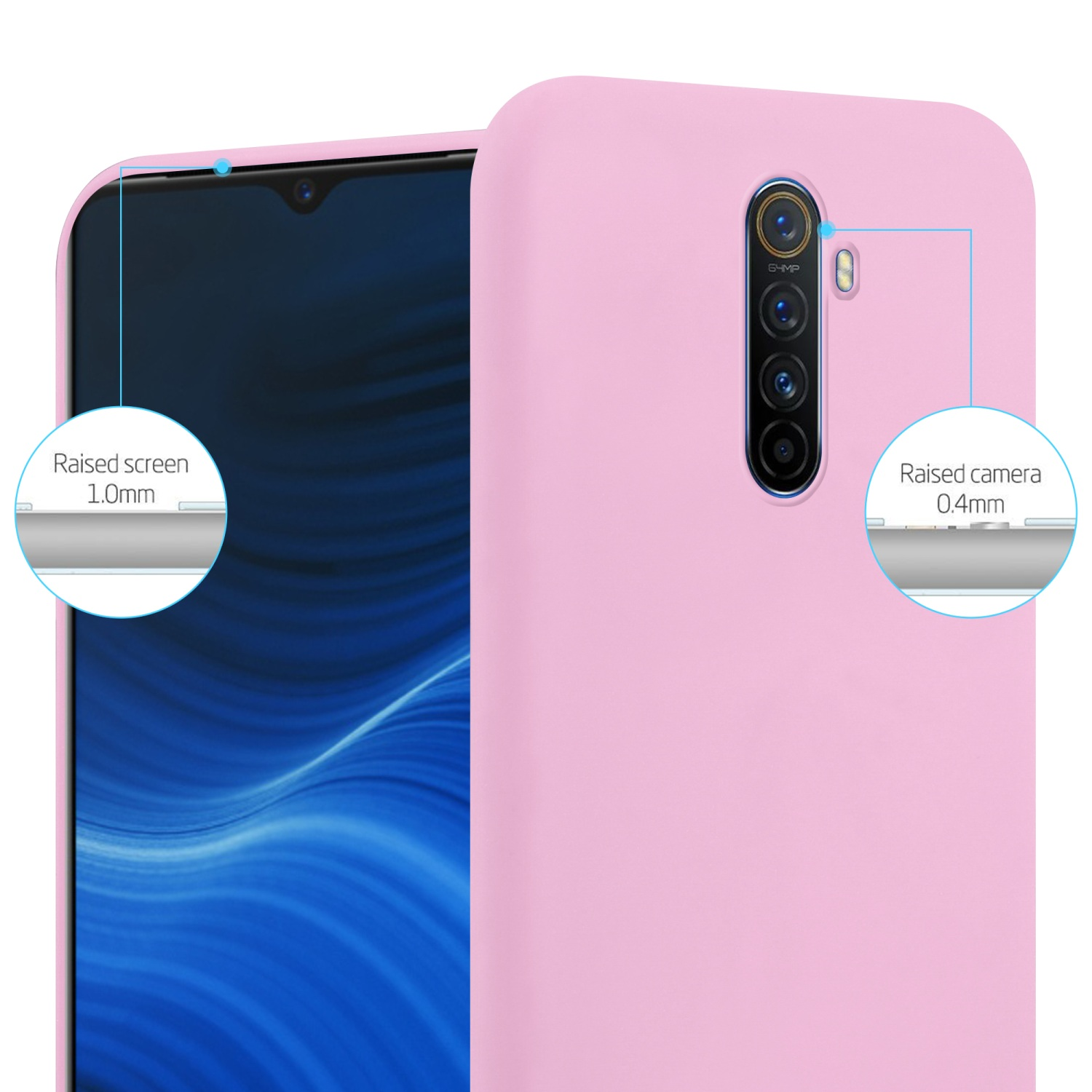 CADORABO Hülle im TPU Candy Style, / PRO X2 Realme, Ace, CANDY Backcover, Reno ROSA Oppo