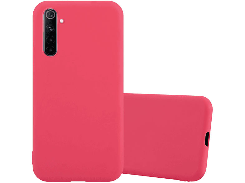 TPU Candy CANDY 6 Realme, Style, 6s, CADORABO Backcover, 4G im Hülle / ROT