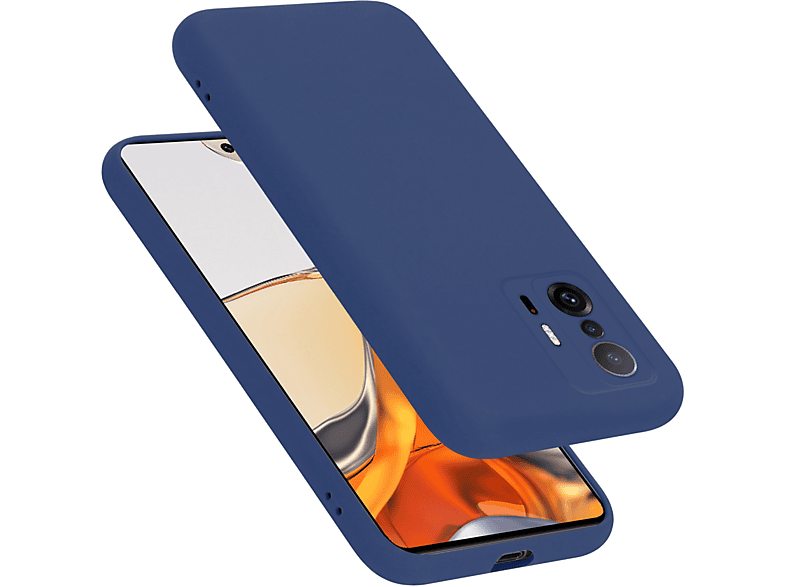 CADORABO Hülle im Liquid Silicone Case Style, Backcover, Xiaomi, 11T / 11T PRO, LIQUID BLAU