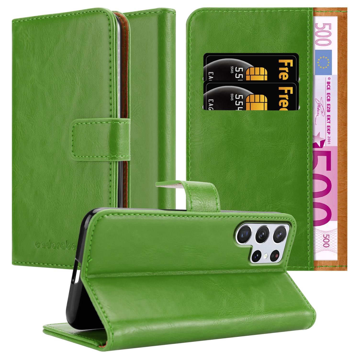 GRAS S22 Bookcover, GRÜN Style, Samsung, Galaxy Book Luxury Hülle CADORABO ULTRA,