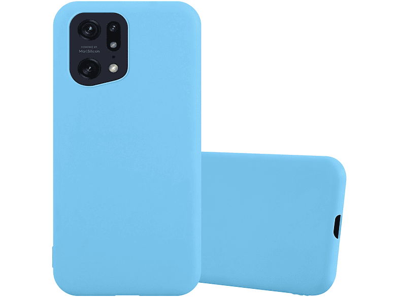 CADORABO Hülle im TPU Candy Style, Backcover, Oppo, FIND X5 PRO, CANDY BLAU