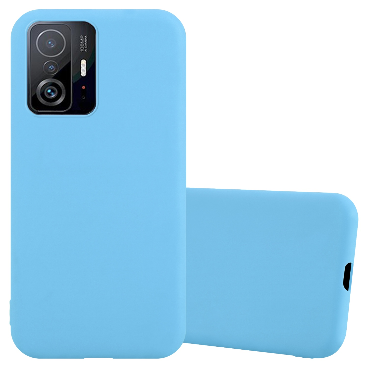 Hülle PRO, CADORABO Xiaomi, 11T / im BLAU Style, CANDY Candy Backcover, TPU 11T