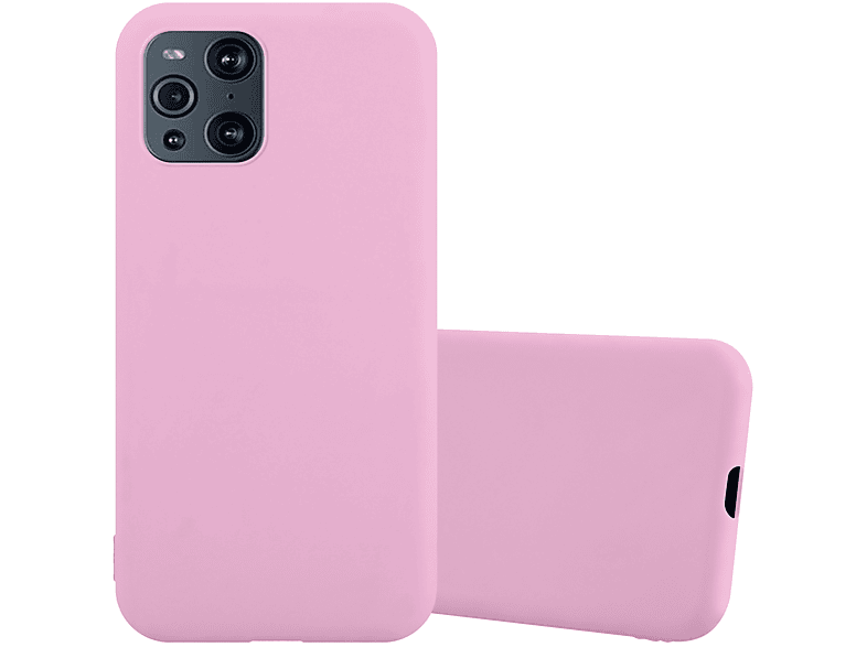 Backcover, CANDY ROSA TPU X3 Hülle PRO, CADORABO Style, Oppo, im FIND Candy