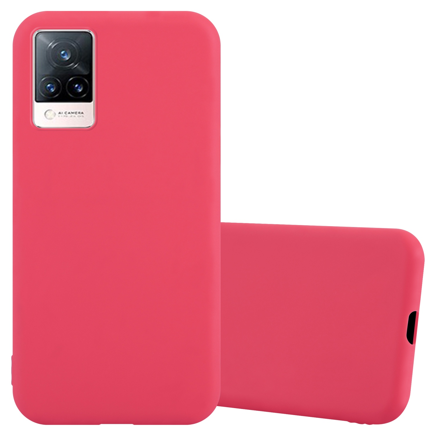 Style, CADORABO im ROT Backcover, Hülle 4G V21 CANDY Vivo, Candy 5G, / TPU