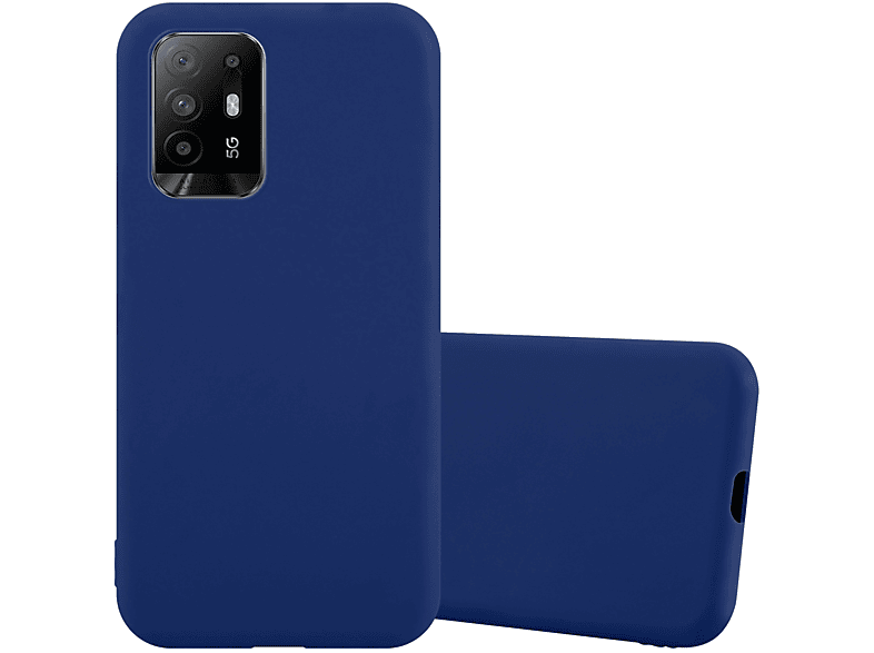 CADORABO Hülle Backcover, Candy Style, DUNKEL CANDY TPU BLAU 5G, im Oppo, A94