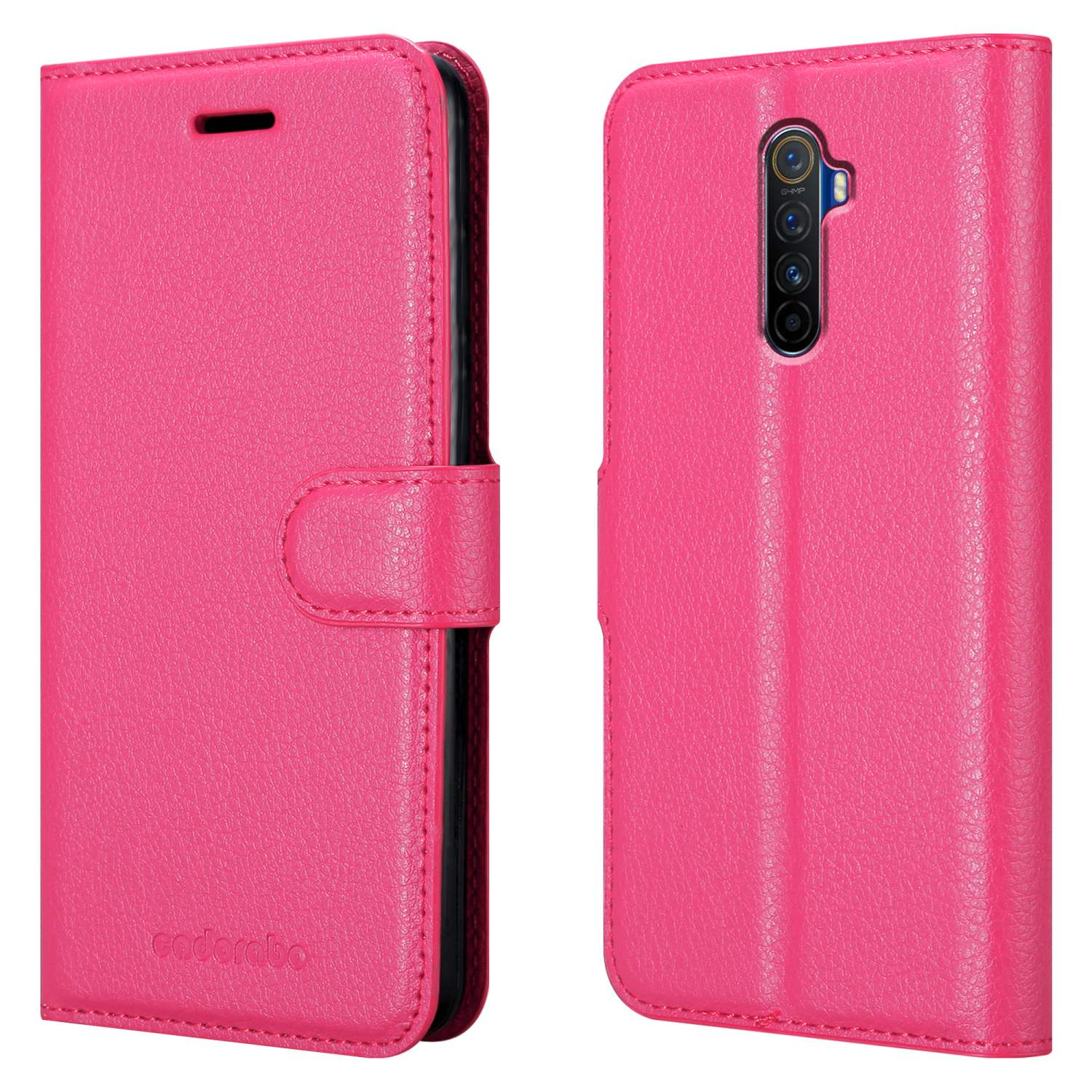 CADORABO Book Realme, Reno Oppo X2 / CHERRY PINK Bookcover, Ace, Hülle Standfunktion, PRO