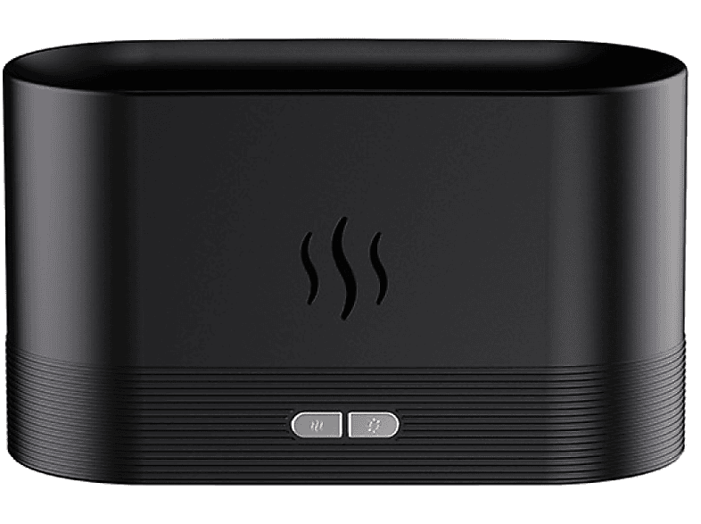 INF Aroma Diffusor mit Flammenkerze Aroma Diffuser Schwarz (4,5 Watt