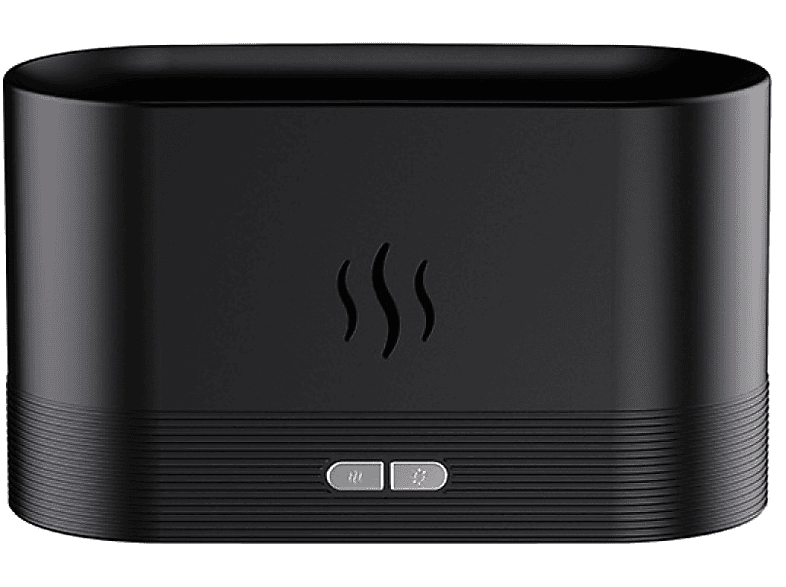 INF Aroma Diffusor Aroma Diffuser Schwarz Flammenkerze mit Raumgröße: (4,5 8 m²) Watt