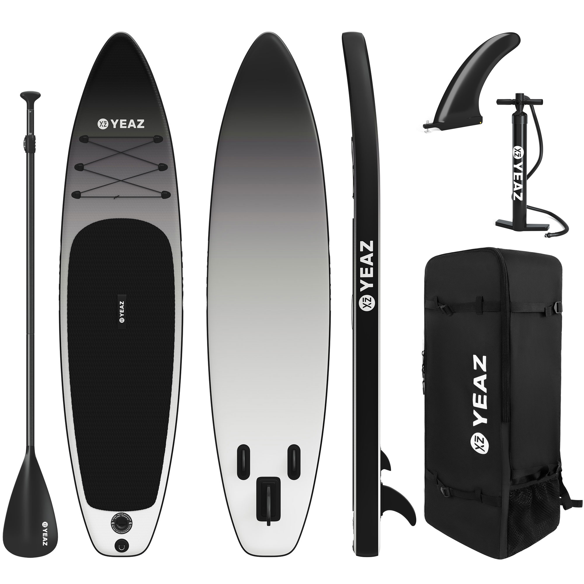 YEAZ BLACK shadow BEACH - evening EXOTRACE SANDS SUP, SET -