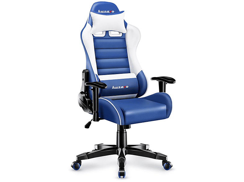 HUZARO Gaming Stuhl, Nackenkissen Ergonomisches 6.0 Design Lendenkissen Ranger Blau