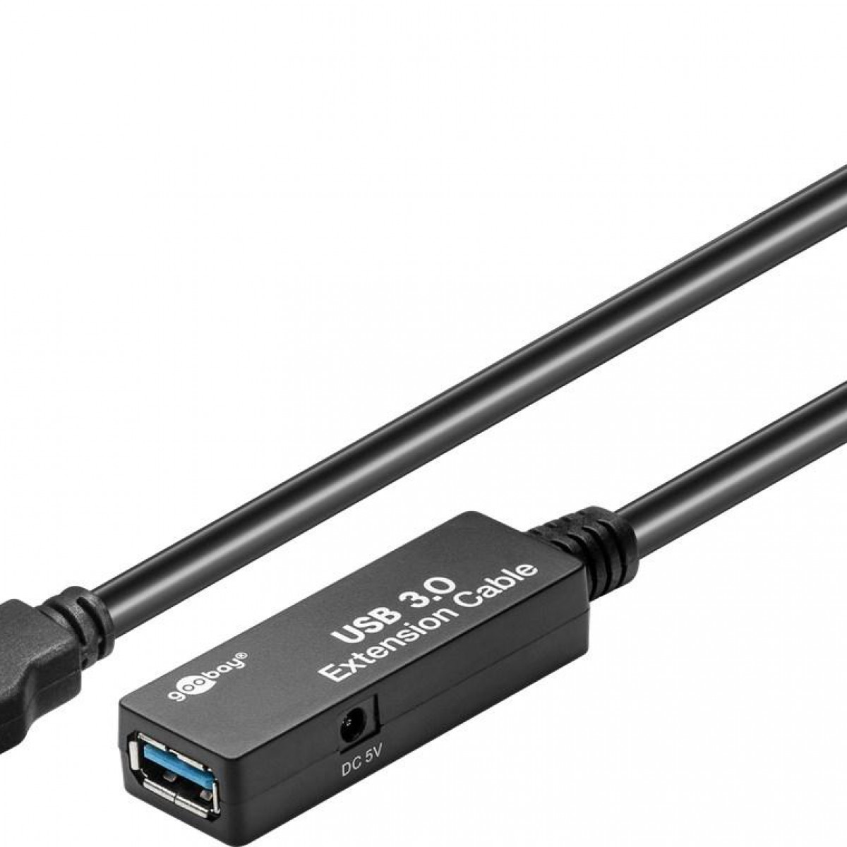 USB 3.0 Verlängerungskabel mit USB-Anschluss und der Marke Goobay.