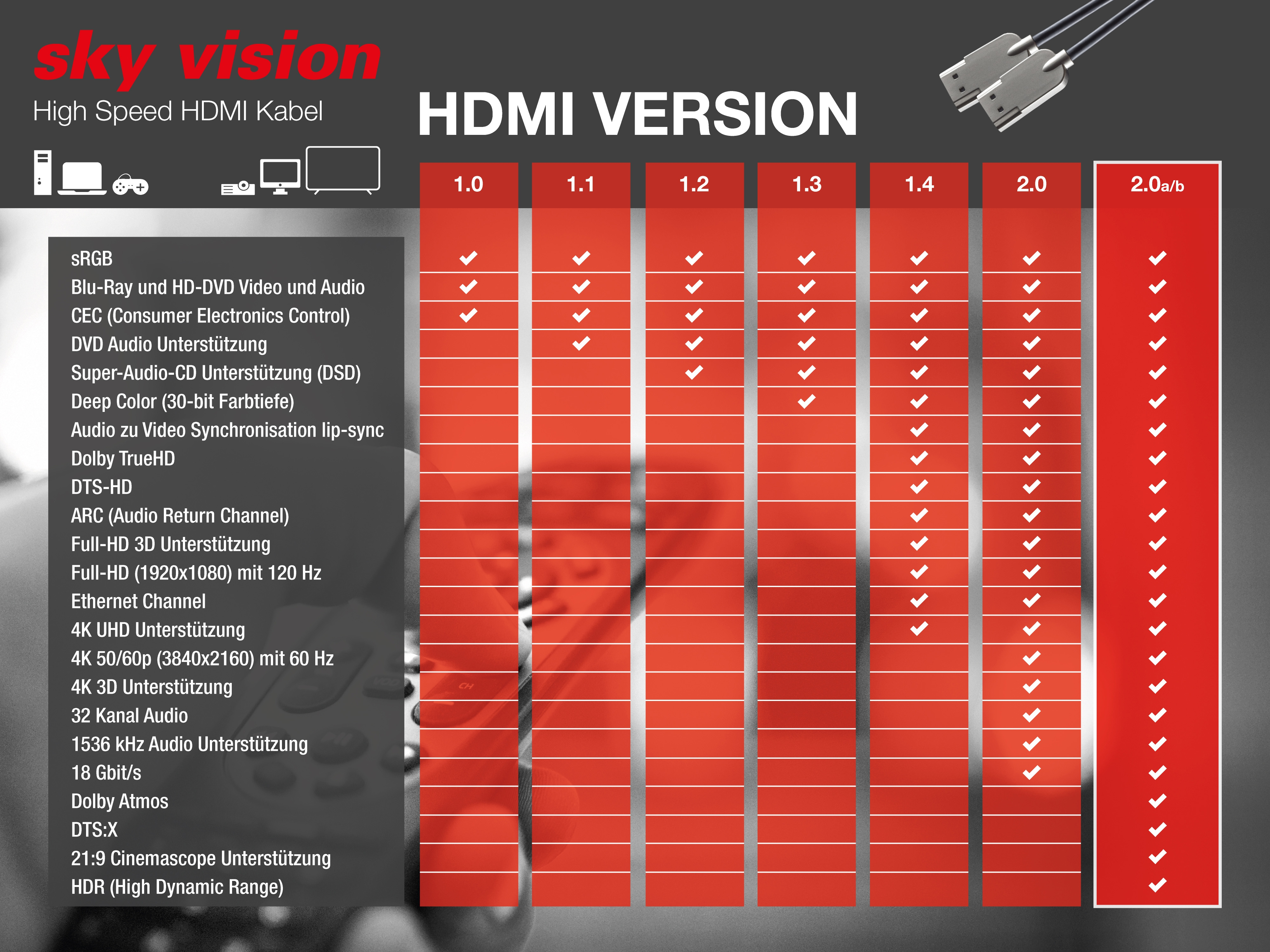 10 SKY VISION SL-HD HDMI-Kabel