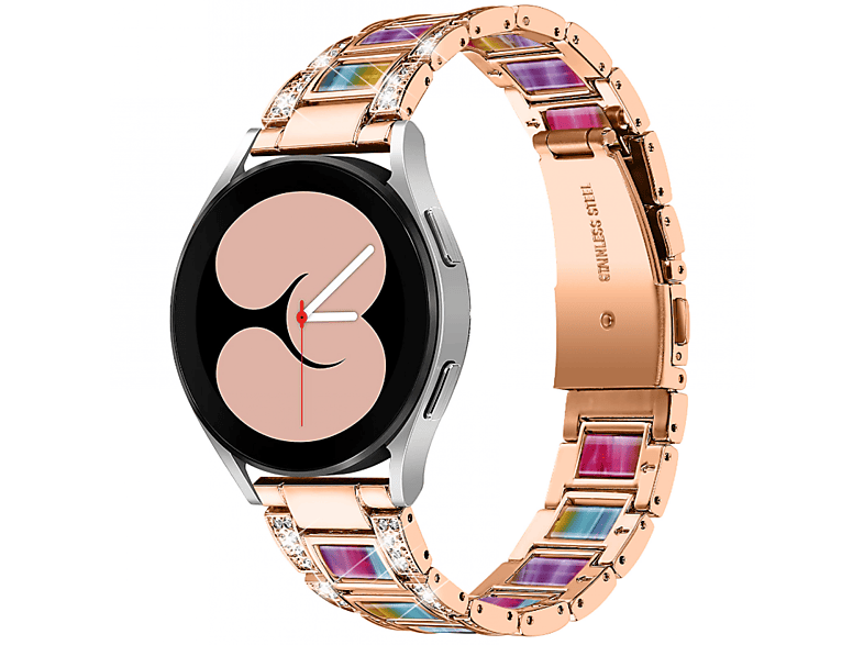 INF Uhrarmband, Ersatzarmband, Samsung, Galaxy Watch 20 mm, Mehrfarbig