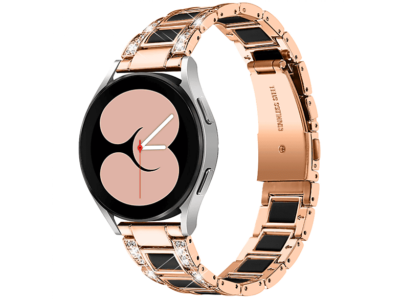 Ersatzarmband, Samsung, Galaxy Watch mm, Uhrarmband, INF Roségold 20