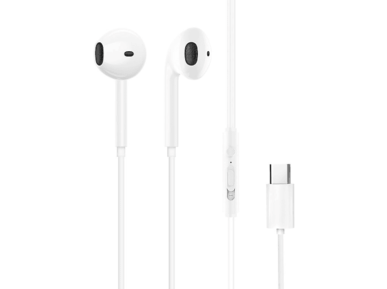 DUDAO X3c USB-C, In-ear Kopfhörer Weiß