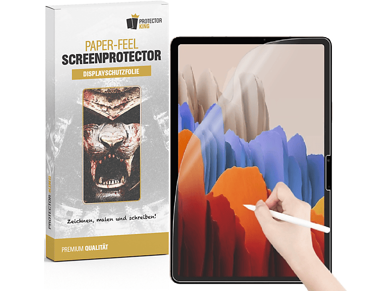 PROTECTORKING 6x Paperfeel Schreiben Malen oder Skizzieren Displayschutzfolie(für Samsung Galaxy Tab S9 Ultra)