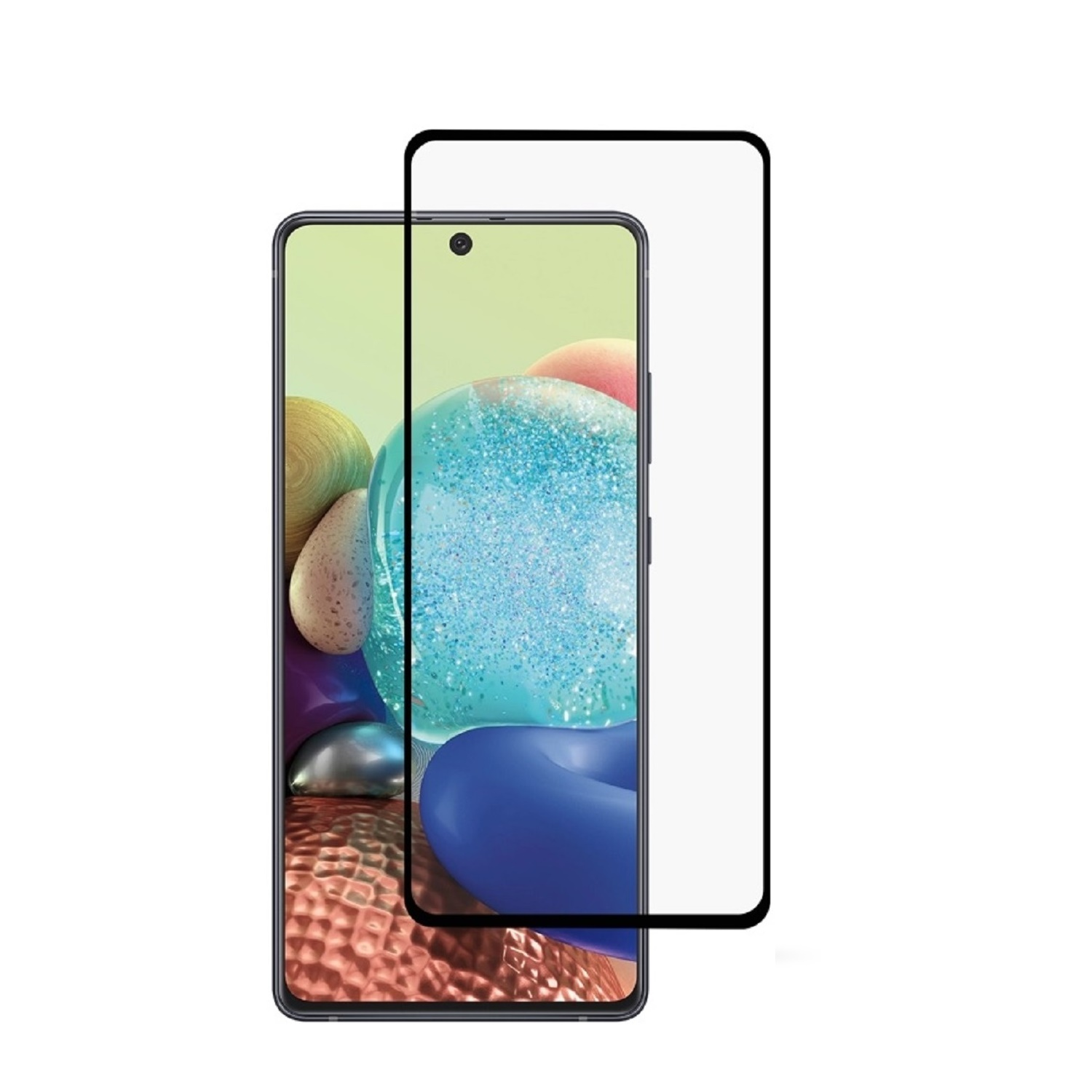 Samsung Galaxy KLAR FULL Displayschutzfolie(für A71) HD COVER PROTECTORKING 6x 9H Hartglas