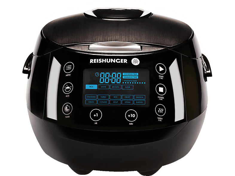 REISHUNGER Digitaler Reiskocher Reiskocher und Dampfgarer (860 Watt ...