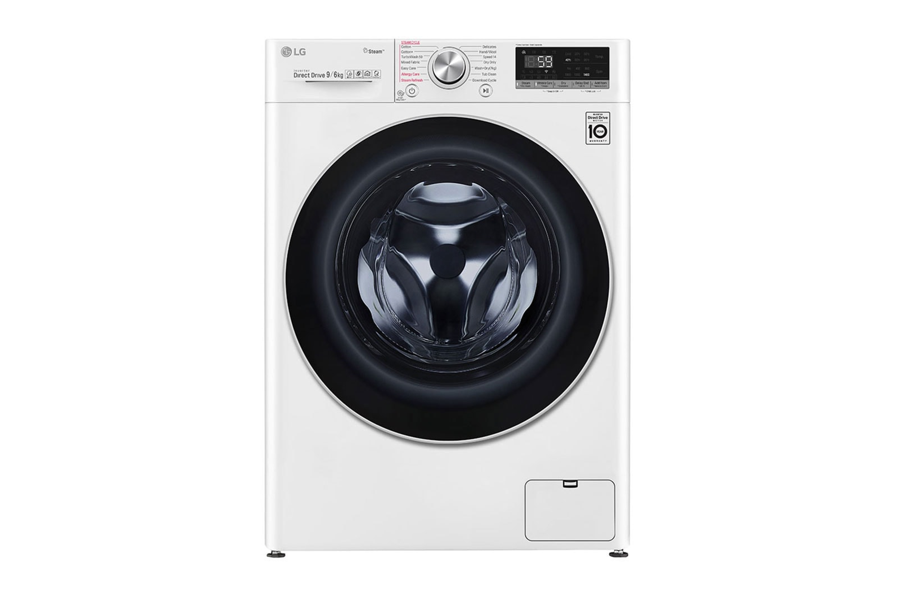 Lavadora secadora - LG F4DV5009S1W, 9 kg, 6 kg, Blanco
