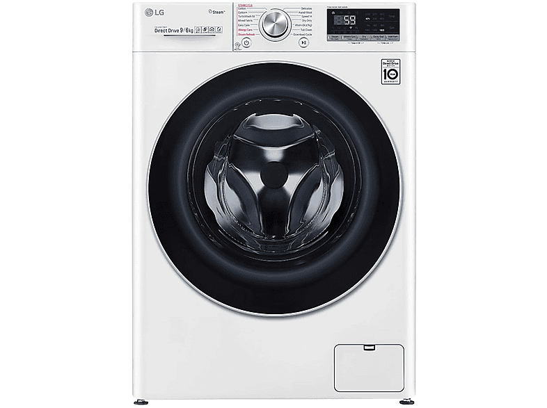 Lavadora secadora - LG 9 kg, 6 kg, Blanco | MediaMarkt
